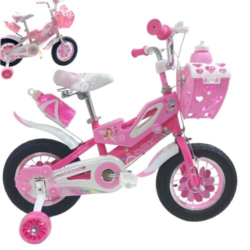 kids 16 inch bicycle with training wheels princess design